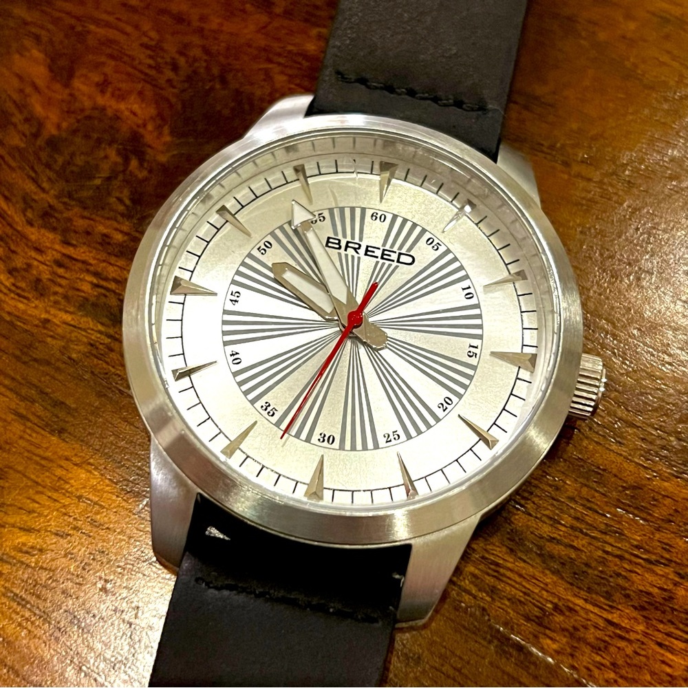 NWOT Breed Watch | Black Band Silver Face